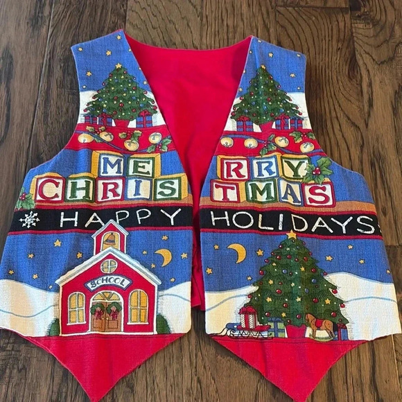 Jackets & Blazers - Vintage Christmas vest